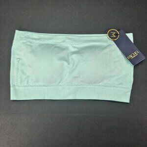 Rachel Roy Womens Bandeau/Crop Top Light Green Sz M Stretch, Removable Pads, New